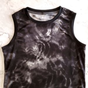 Boys stretch tanktop black marble
